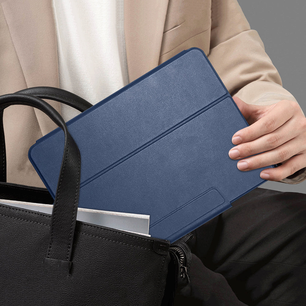 Apple iPad Air 11 2025 M3 Raptic Spin Detachable Folio PU Ayrılabilir Kalem Bölmeli Standlı Kılıf