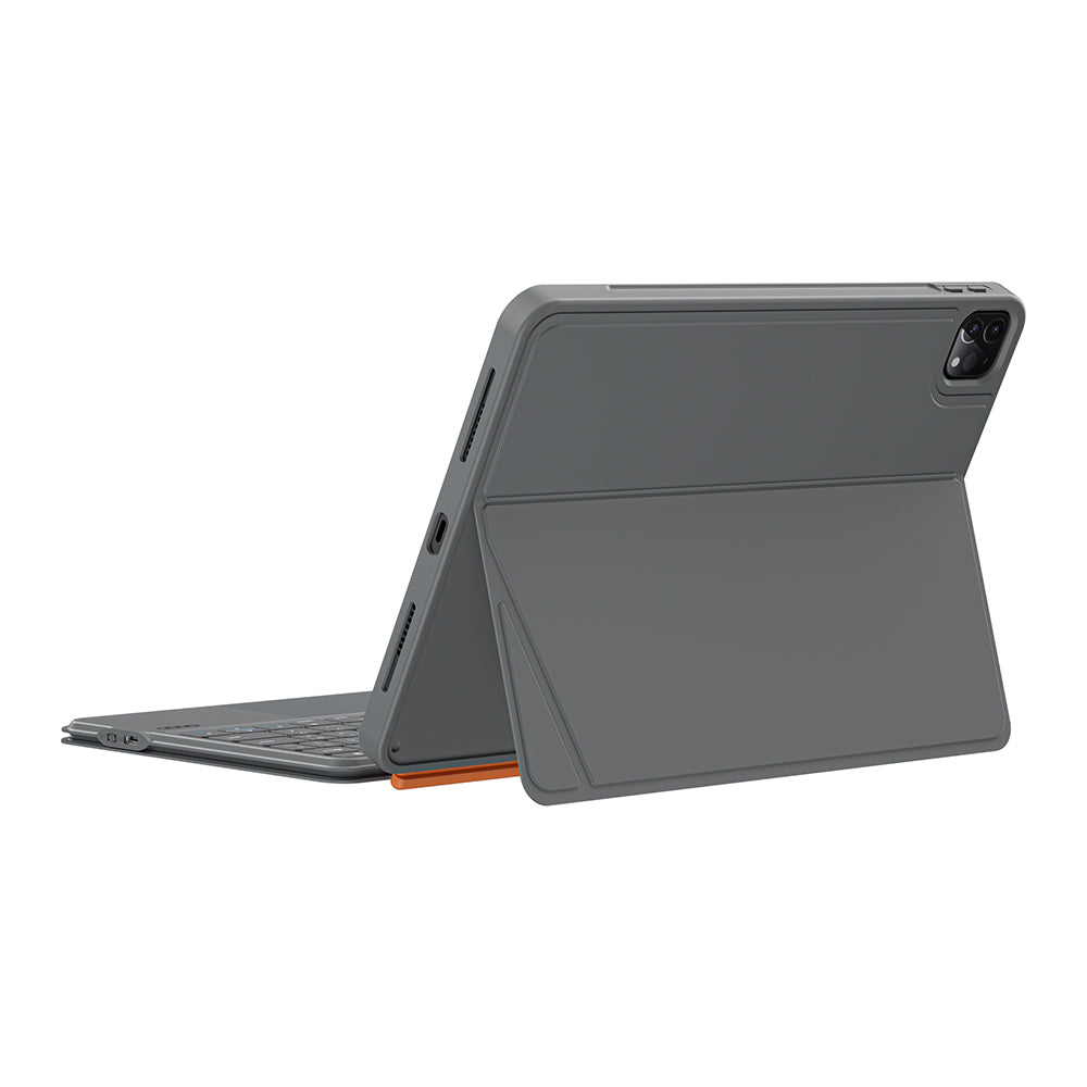 Apple iPad Air 11 2025 M3 Wiwu MK-005 Combo 3in1 Kalem Bölmeli Klavyeli Standlı Kılıf