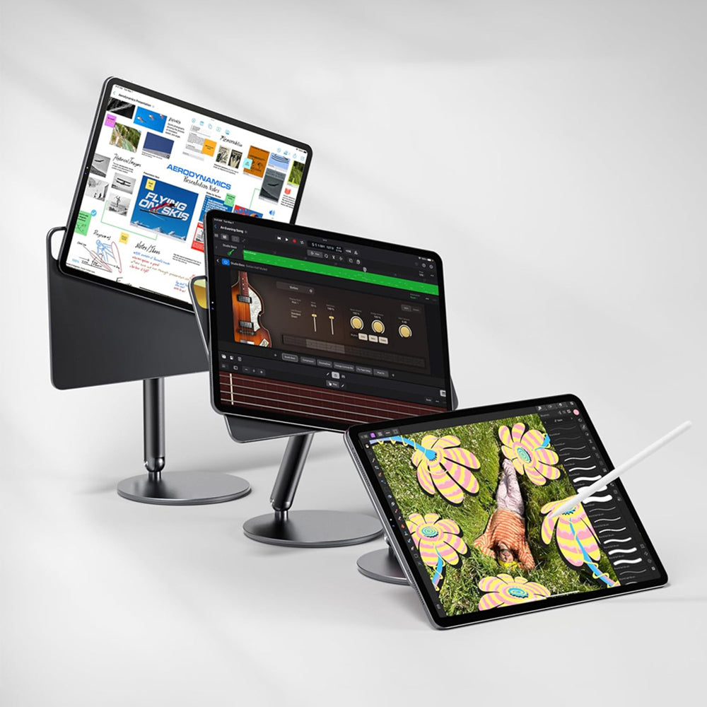 Apple iPad Air 11 2025 M3 Wiwu ZM-310 360 Derece Dönebilen Magnetik Başlıklı Tablet Standı