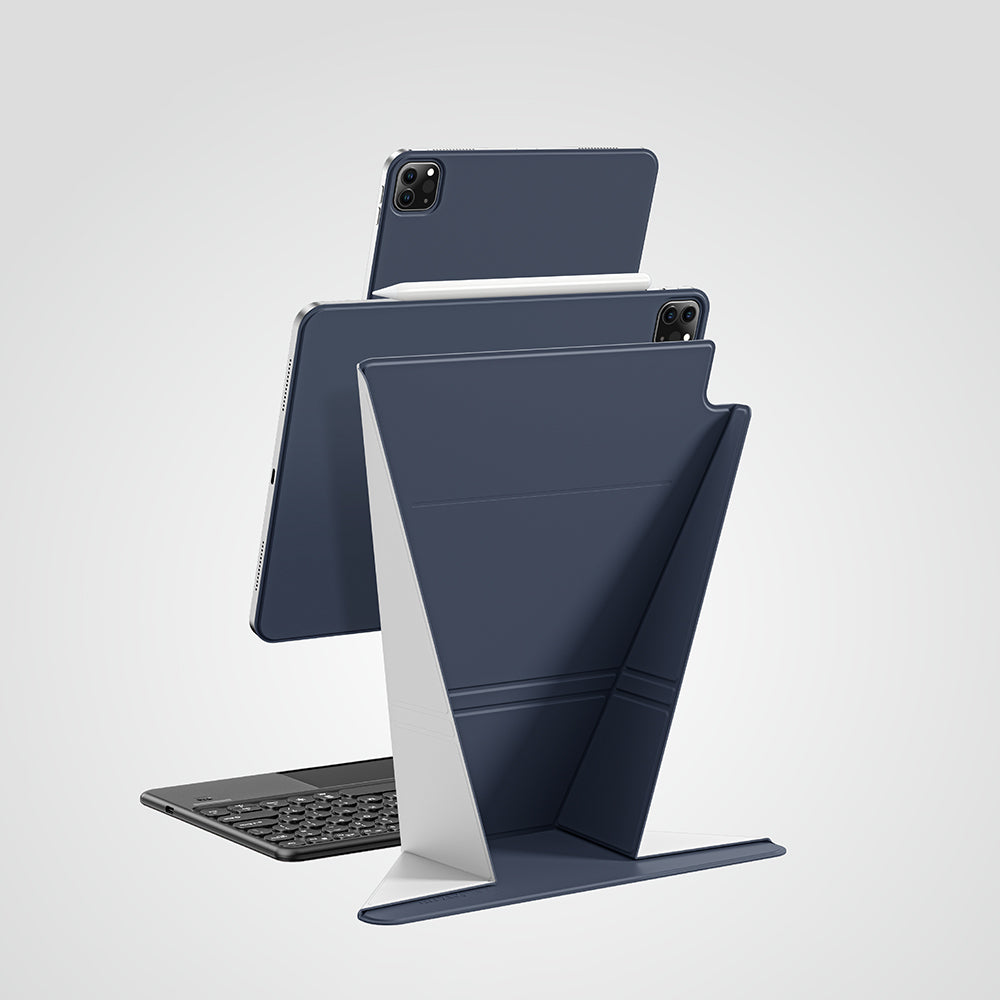 Apple iPad Air 13 2025 M3 Amazingthing Matte Pro Mag Folio Katlanabilir Magnetik Standlı Kılıf