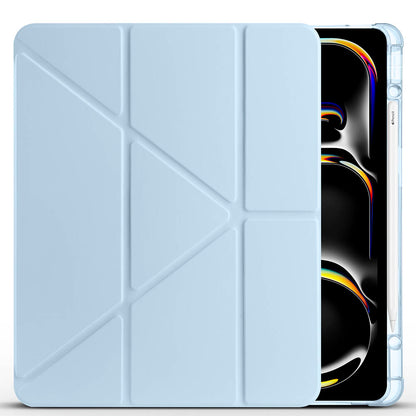 Apple iPad Air 13 2025 M3 Kılıf Zore Tri Folding Kalem Bölmeli Standlı Kılıf