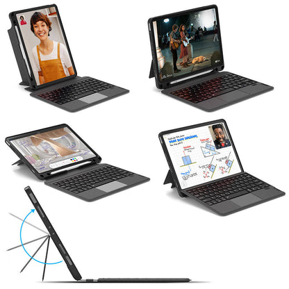 Apple iPad Air 13 2025 M3 Wiwu Mag Touch Klavyeli Standlı Kılıf