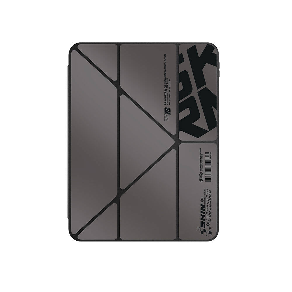 Apple iPad Pro 11 2024 Kılıf SkinArma Holografik Tasarımlı Arkası Şeffaf Çıkarılabilir Magnetik Kira Kobai Kılıf