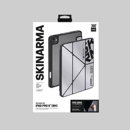 Apple iPad Pro 11 2025 M5 Kılıf SkinArma Holografik Tasarımlı Arkası Şeffaf Çıkarılabilir Magnetik Kira Kobai Kılıf