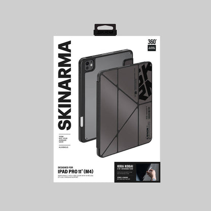 Apple iPad Pro 11 2025 M5 Kılıf SkinArma Holografik Tasarımlı Arkası Şeffaf Çıkarılabilir Magnetik Kira Kobai Kılıf