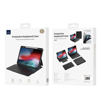 Apple iPad Pro 11 2025 M5 Wiwu Protective Gizli Kalem Bölmeli Klavyeli Kılıf