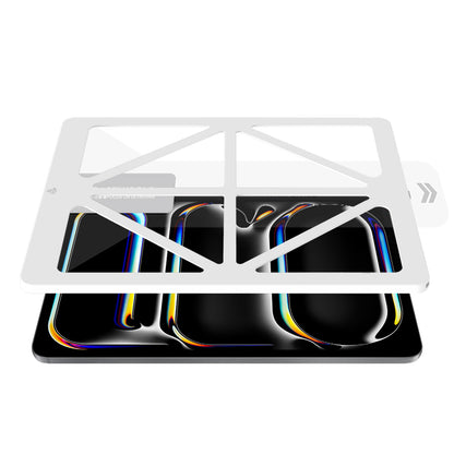 Apple iPad Pro 13 2025 M5 CaseWorld Steel Shield Serisi Temperli Cam Ekran Koruyucu + Uygulama Aparatı