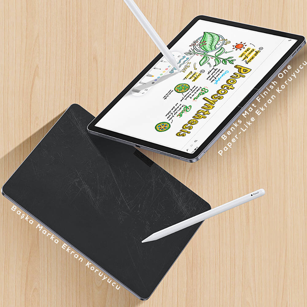 Apple iPad Pro 13 2025 M5 Kağıt Hisli Benks Mat Paper-Like Ekran Koruyucu