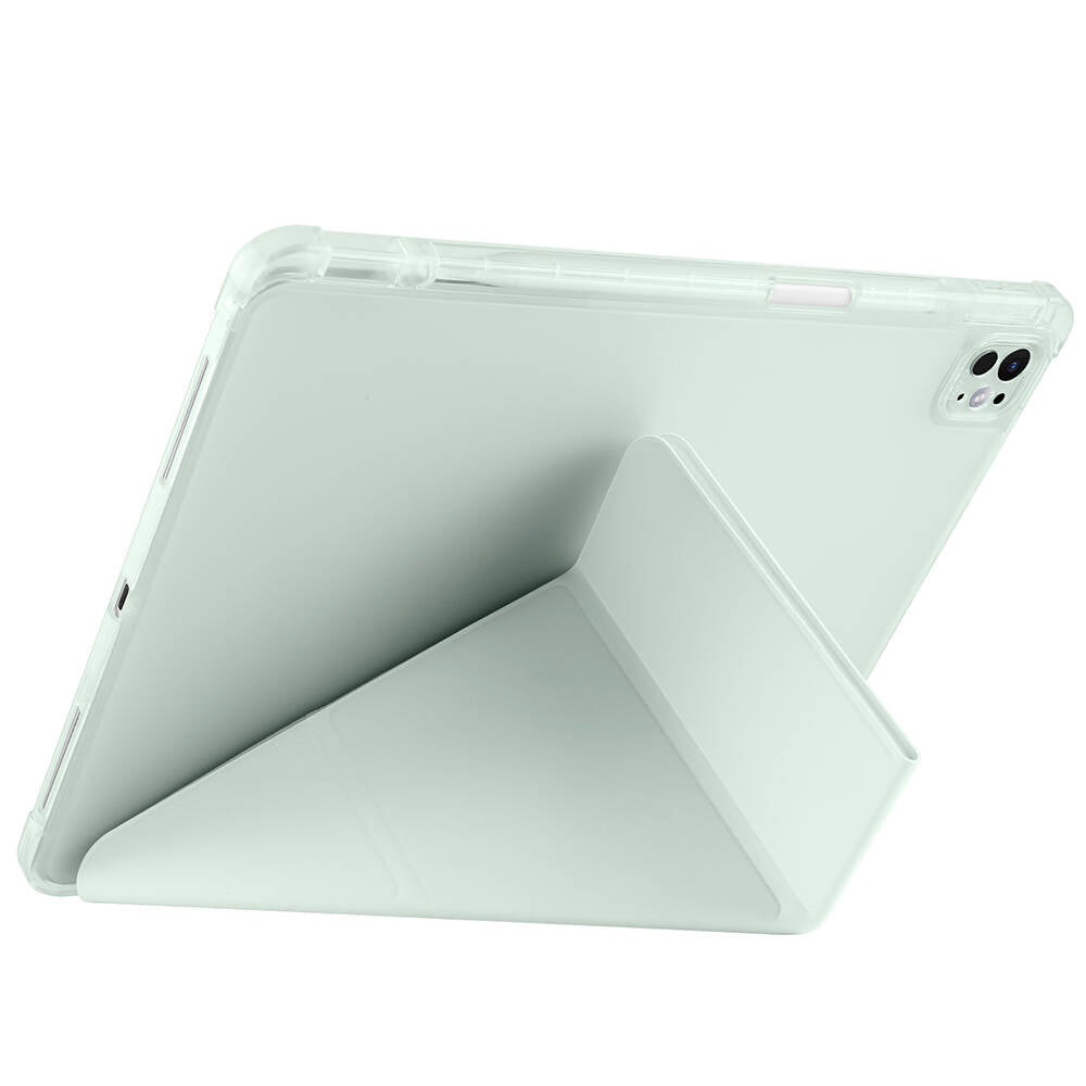 Apple iPad Pro 13 2025 M5 Kılıf Zore Tri Folding Kalem Bölmeli Standlı Kılıf