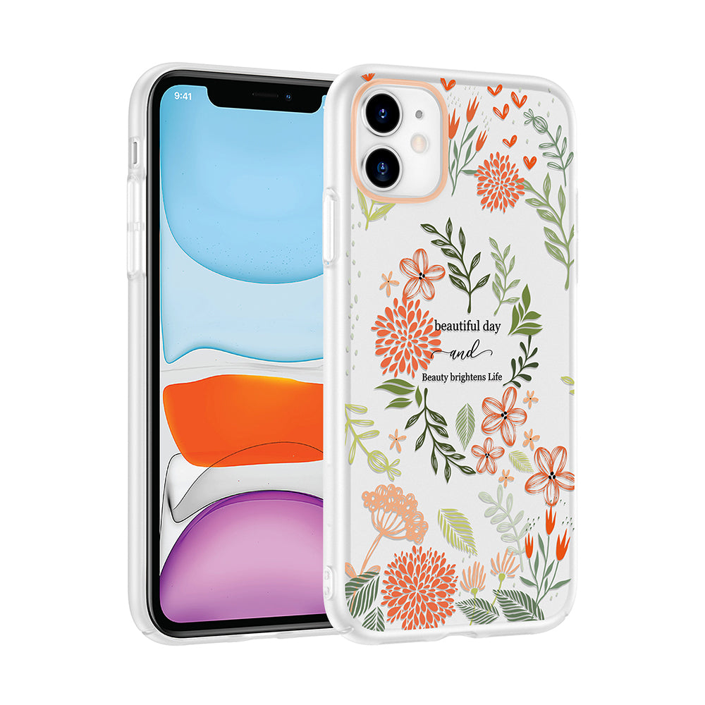 Apple iPhone 11 Kılıf Kamera Korumalı Desenli Zore Klip Kapak