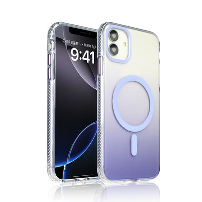 Apple iPhone 11 Kılıf M-safe Şarj Özellikli Transparan Renk Geçişli Zore Toros Kapak