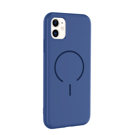 Apple iPhone 11 Kılıf M-safe Şarj Özellikli Zore Meta Kapak