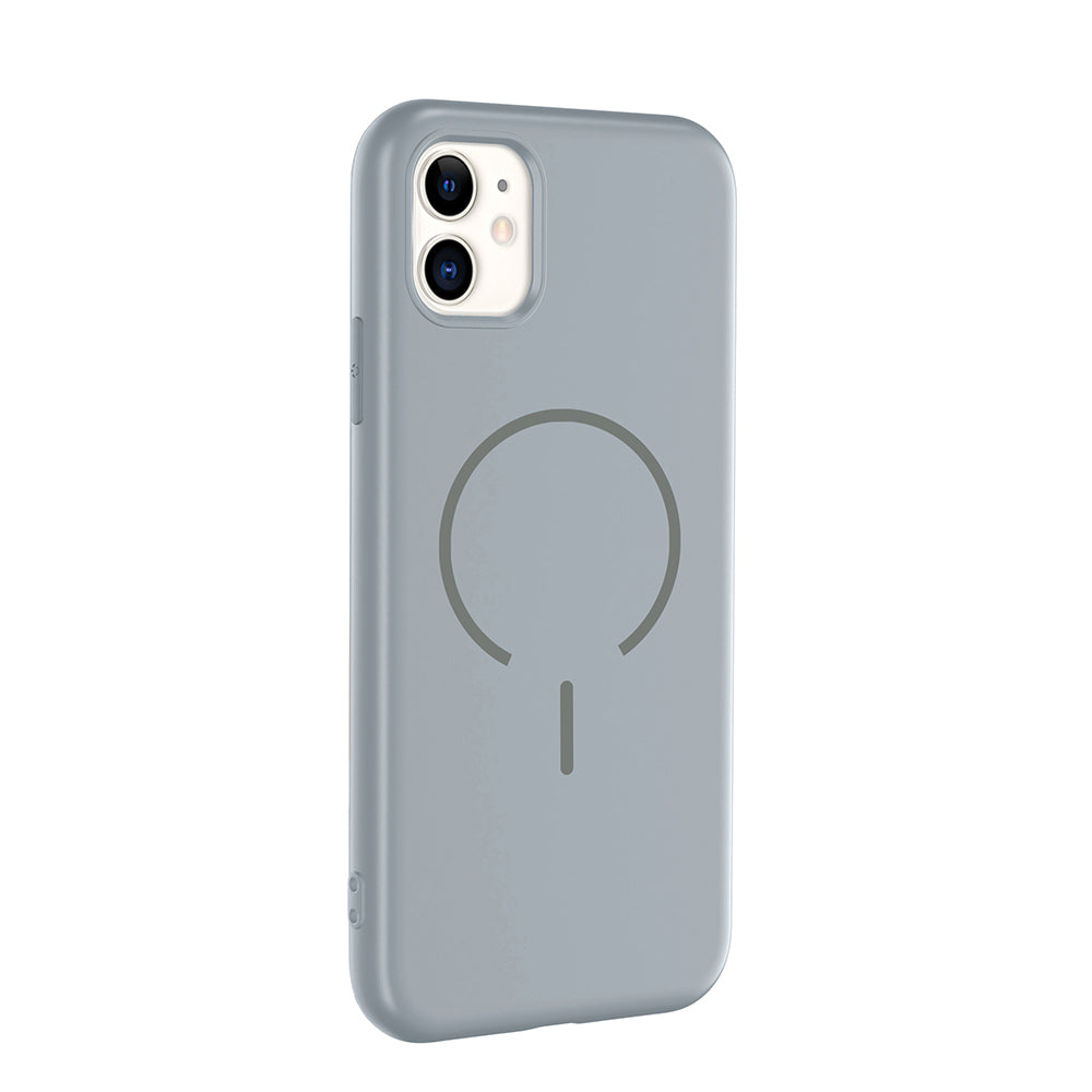Apple iPhone 11 Kılıf M-safe Şarj Özellikli Zore Meta Kapak