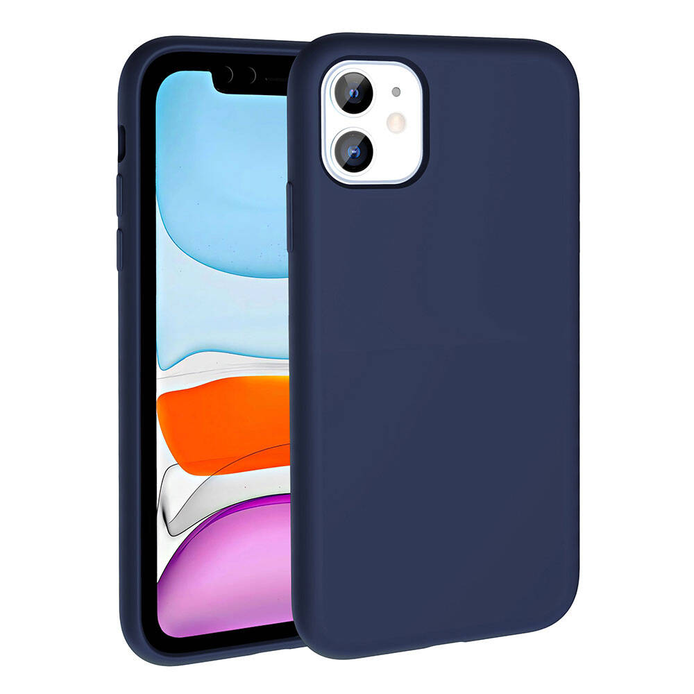 Apple iPhone 11 Kılıf M-safe Şarj Özellikli Sıvı Teknolojili Silinebilir Sert Zore Kivi Kapak