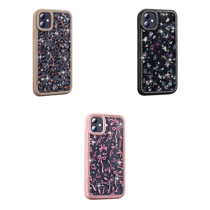 Apple iPhone 11 Kılıf Taşlı ve Simli Tasarım Zore Azra Kapak