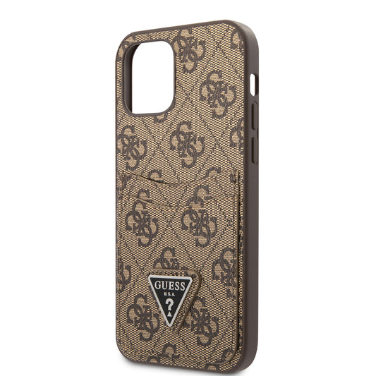 Apple iPhone 12 Kılıf GUESS Çift Kart Bölmeli Kapak