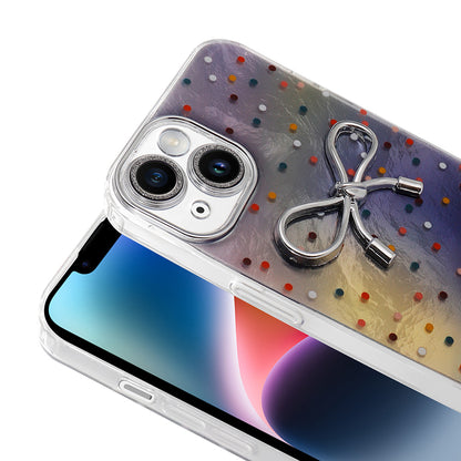 Apple iPhone 13 Kılıf Kamera Korumalı Figürlü Zore Ponti Silikon Kapak
