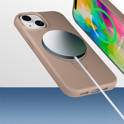 Apple iPhone 13 Kılıf M-safe Şarj Özellikli Standlı Zore Samara Kapak