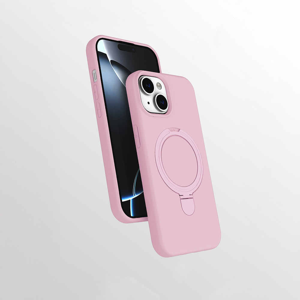 Apple iPhone 13 Kılıf M-safe Şarj Özellikli Standlı Zore Samara Kapak