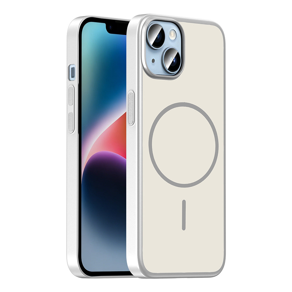 Apple iPhone 13 Kılıf M-Safe Şarj Özellikli Zore Lora PC Kapak