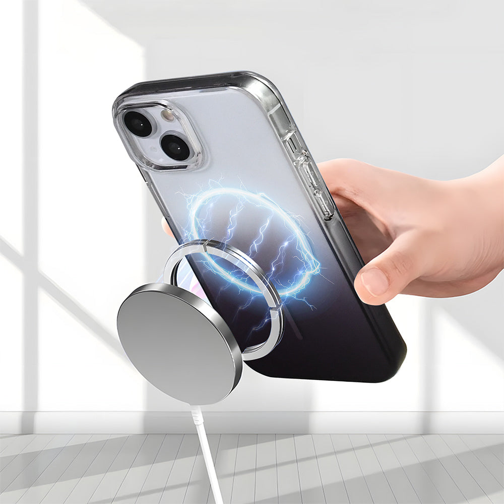 Apple iPhone 13 Kılıf M-Safe Şarj Özellikli Zore Septik Silikon Kapak