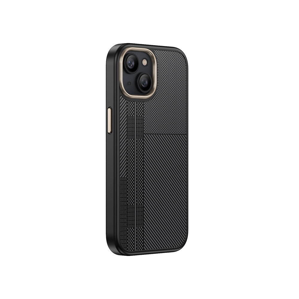 Apple iPhone 13 Kılıf M-safe Şarj Özellikli Karbon Fiber Görünümlü Zore Antina Kapak