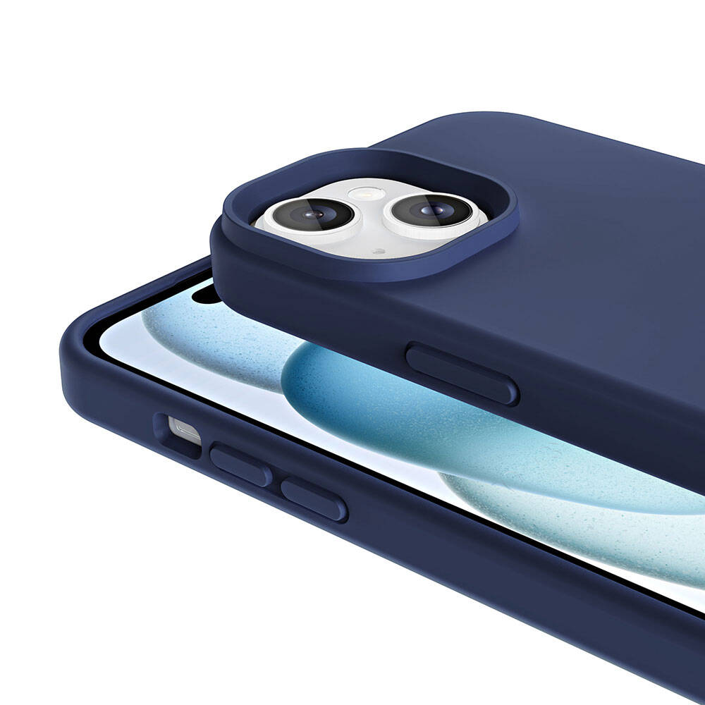 Apple iPhone 13 Kılıf M-safe Şarj Özellikli Sıvı Teknolojili Silinebilir Sert Zore Kivi Kapak