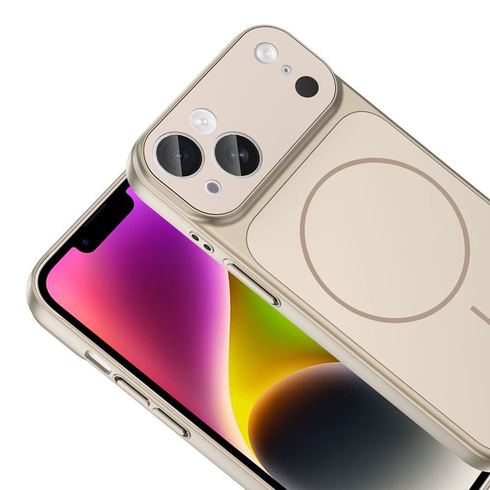 Apple iPhone 13 Kılıf Zore M-Safe Şarj Özellikli Kamera Korumalı Formen Kapak
