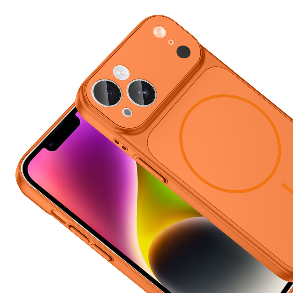 Apple iPhone 13 Kılıf Zore M-Safe Şarj Özellikli Kamera Korumalı Formen Kapak