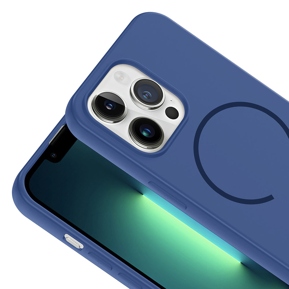 Apple iPhone 13 Pro Kılıf M-safe Şarj Özellikli Zore Meta Kapak