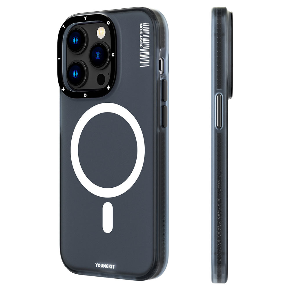 Apple iPhone 13 Pro Kılıf M-safe Şarj Özellikli Youngkit Colored Sand Serisi Kapak