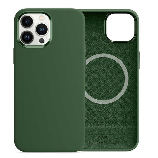 Apple iPhone 13 Pro Kılıf Wiwu M-safe Magnetic Silikon Kapak