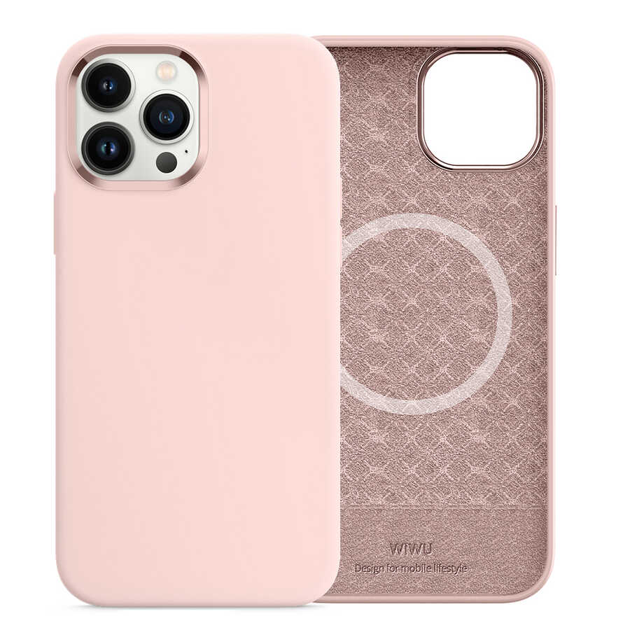 Apple iPhone 13 Pro Kılıf Wiwu M-safe Magnetic Silikon Kapak