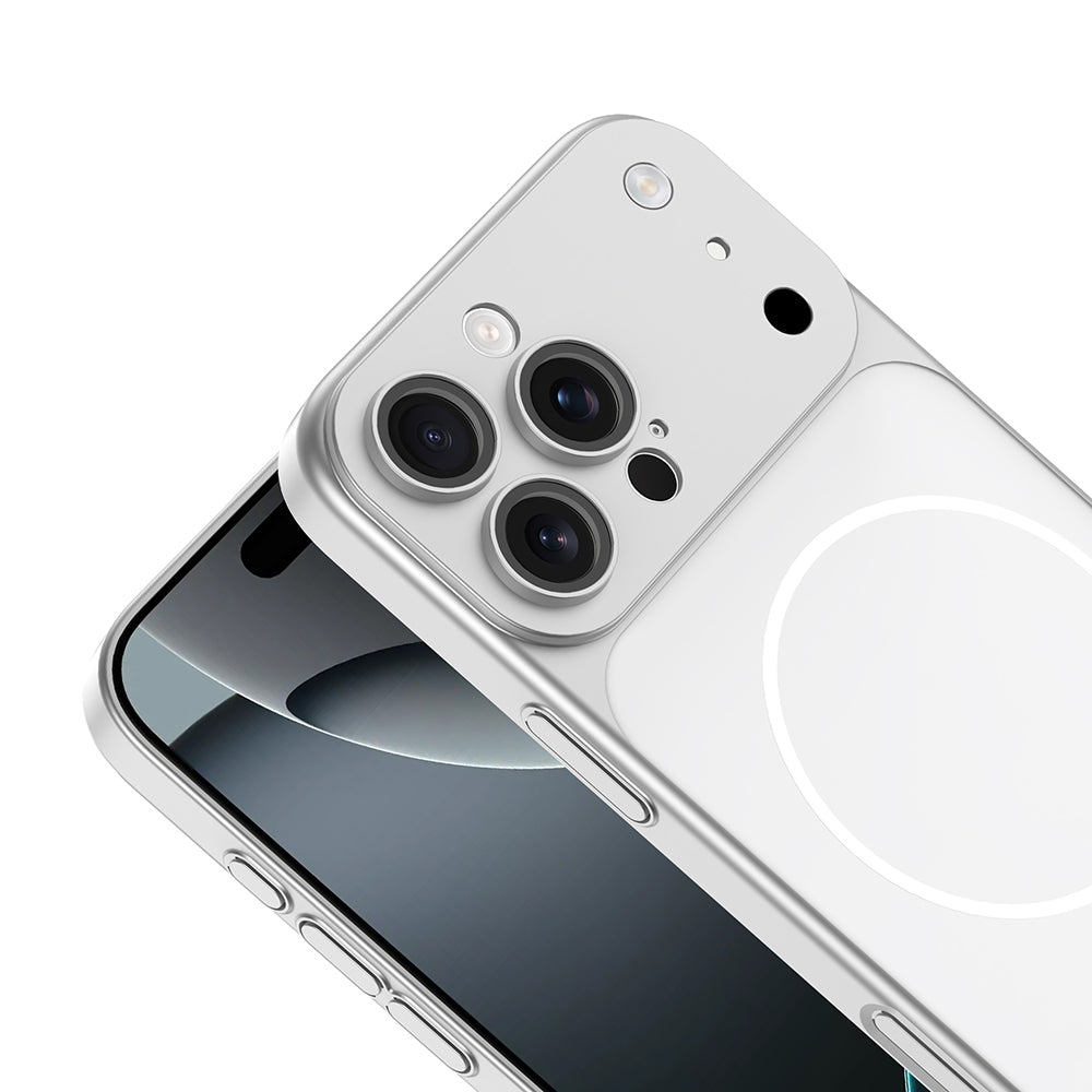 Apple iPhone 13 Pro Kılıf Zore M-Safe Şarj Özellikli Kamera Korumalı Spark Kapak