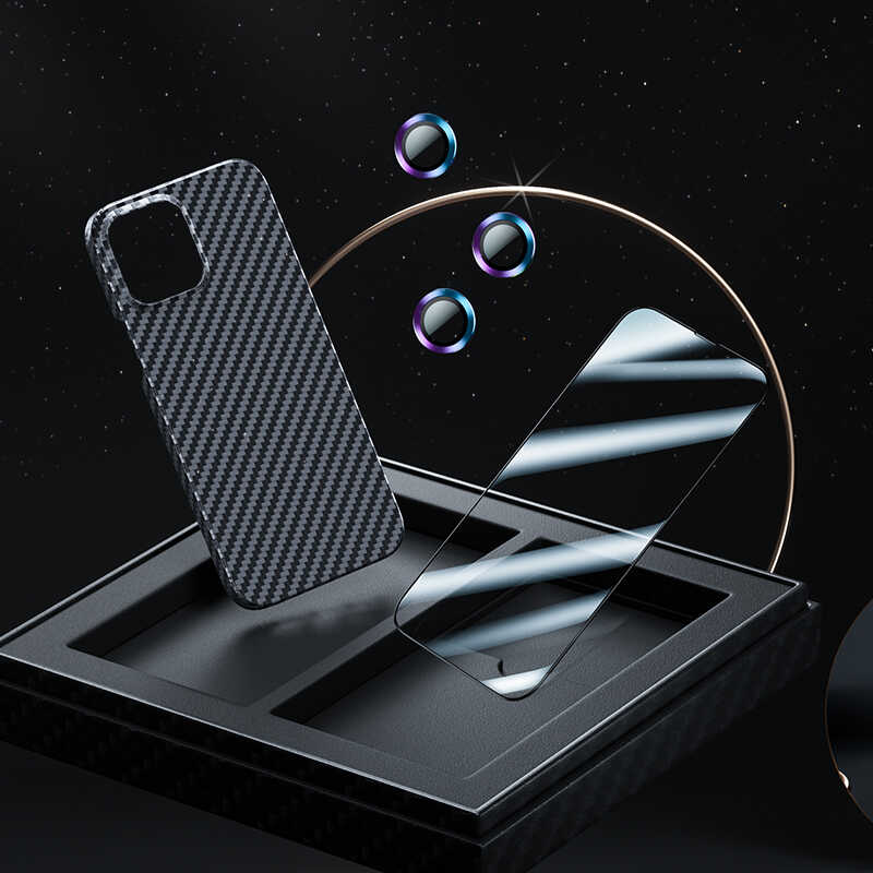 Apple iPhone 13 Pro Max Kılıf Benks Aramid M-safe 3 in 1 Set