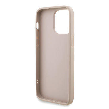 Apple iPhone 13 Pro Max Kılıf Guess Orjinal Lisanslı PU Deri Bilek Askı İpli Metal Büyük 4G ve Yazı Logolu Kapak