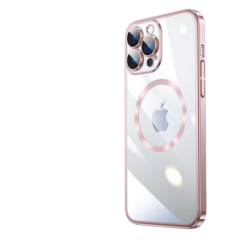 Apple iPhone 13 Pro Max Kılıf Wireless Şarj Özellikli Sert PC Zore Riksos M-safe Kapak