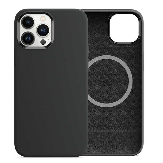 Apple iPhone 13 Pro Max Kılıf Wiwu M-safe Magnetic Silikon Kapak
