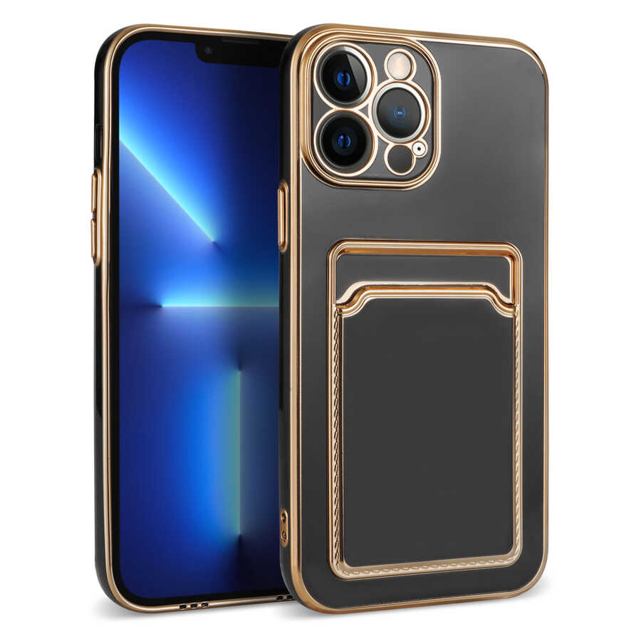 Apple iPhone 13 Pro Max Kılıf Zore Bark Kartlıklı Kapak
