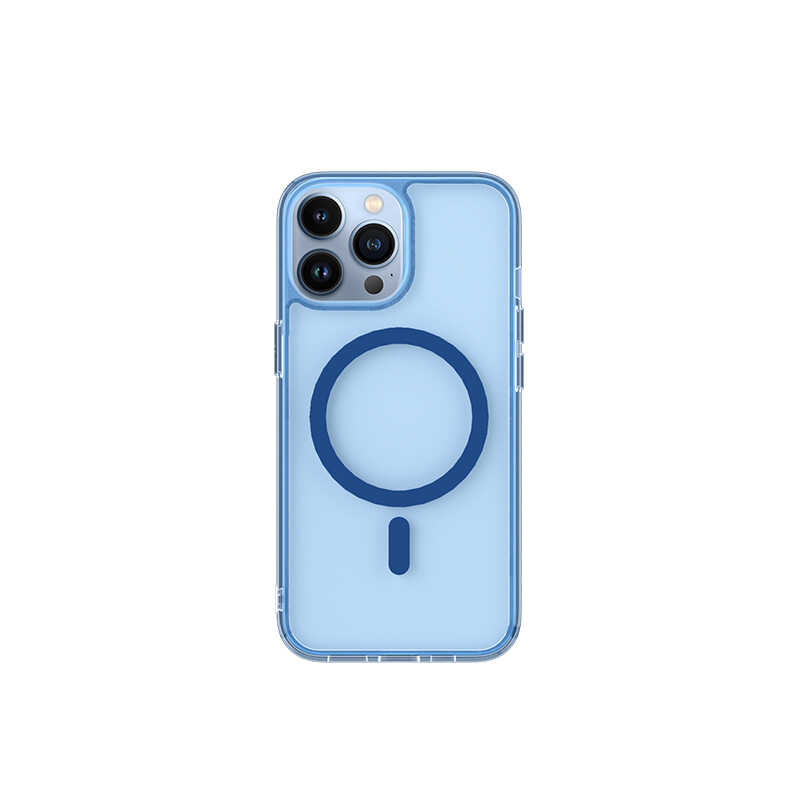 Apple iPhone 13 Pro Max Wiwu M-safe Şarj Özellikli Lens Korumalı Şeffaf Silikon Kapak