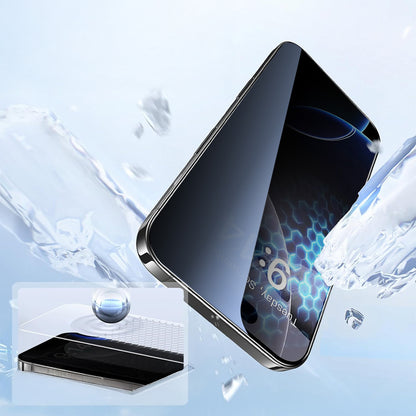 Apple iPhone 13 Zore 2.5D Oliv Privacy Temperli Cam Ekran Koruyucu + Kolay Uygulama Aparatı