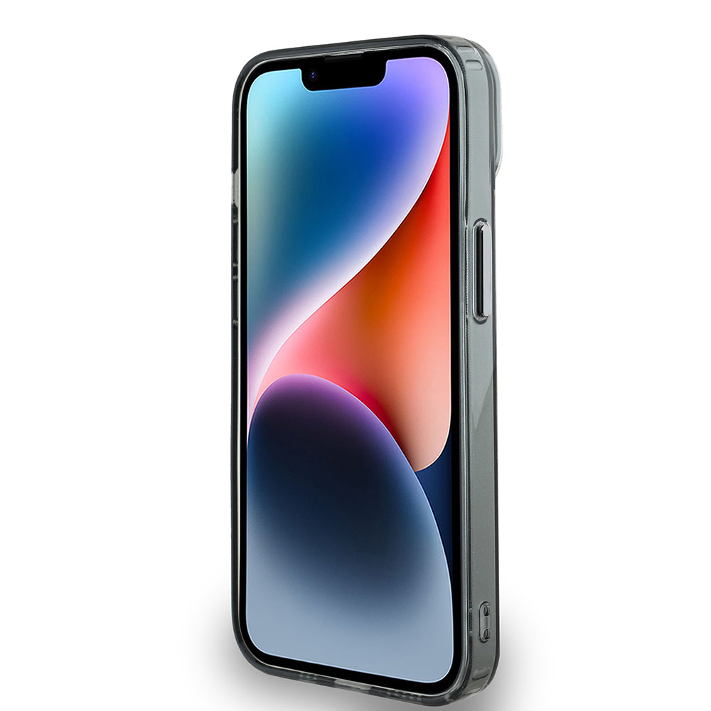 Apple iPhone 14 Kılıf Aston Martin Orjinal Lisanslı M-safe Şarj Özellikli IML Baskı Logolu Metal Düğmeli Kapak