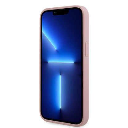 Apple iPhone 14 Kılıf Guess Orjinal Lisanslı Taşlı Arka Yüzey Üçgen Logolu Kapak