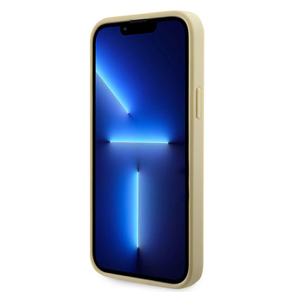 Apple iPhone 14 Kılıf Guess Orjinal Lisanslı Taşlı Arka Yüzey Üçgen Logolu Kapak