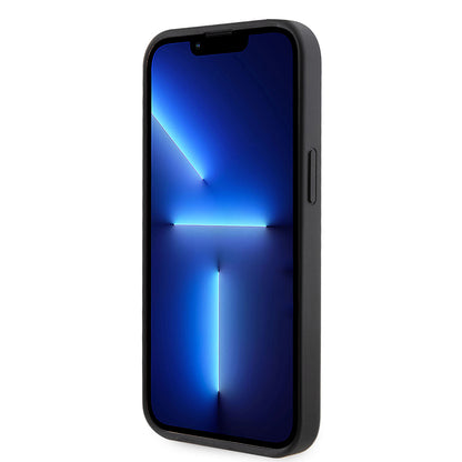 Apple iPhone 14 Kılıf Guess Orjinal Lisanslı Taşlı Arka Yüzey Üçgen Logolu Kapak