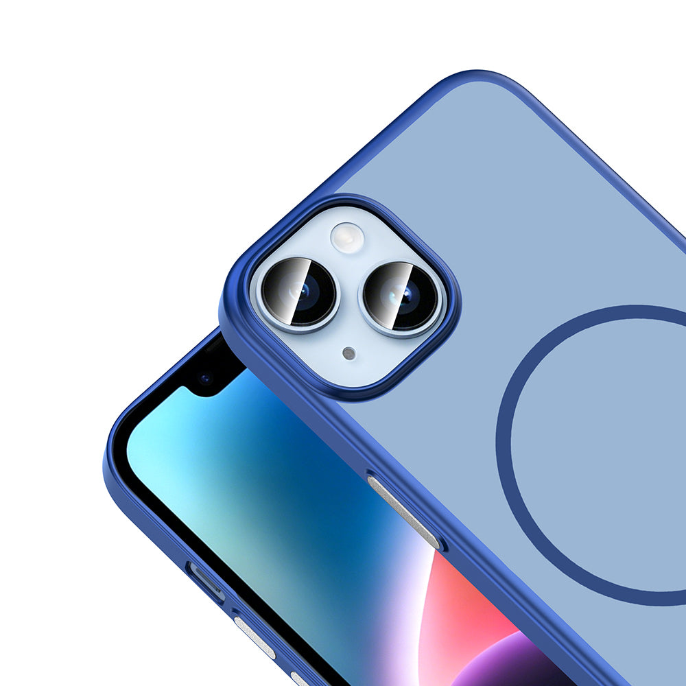 Apple iPhone 14 Kılıf M-Safe Şarj Özellikli Zore Lora PC Kapak