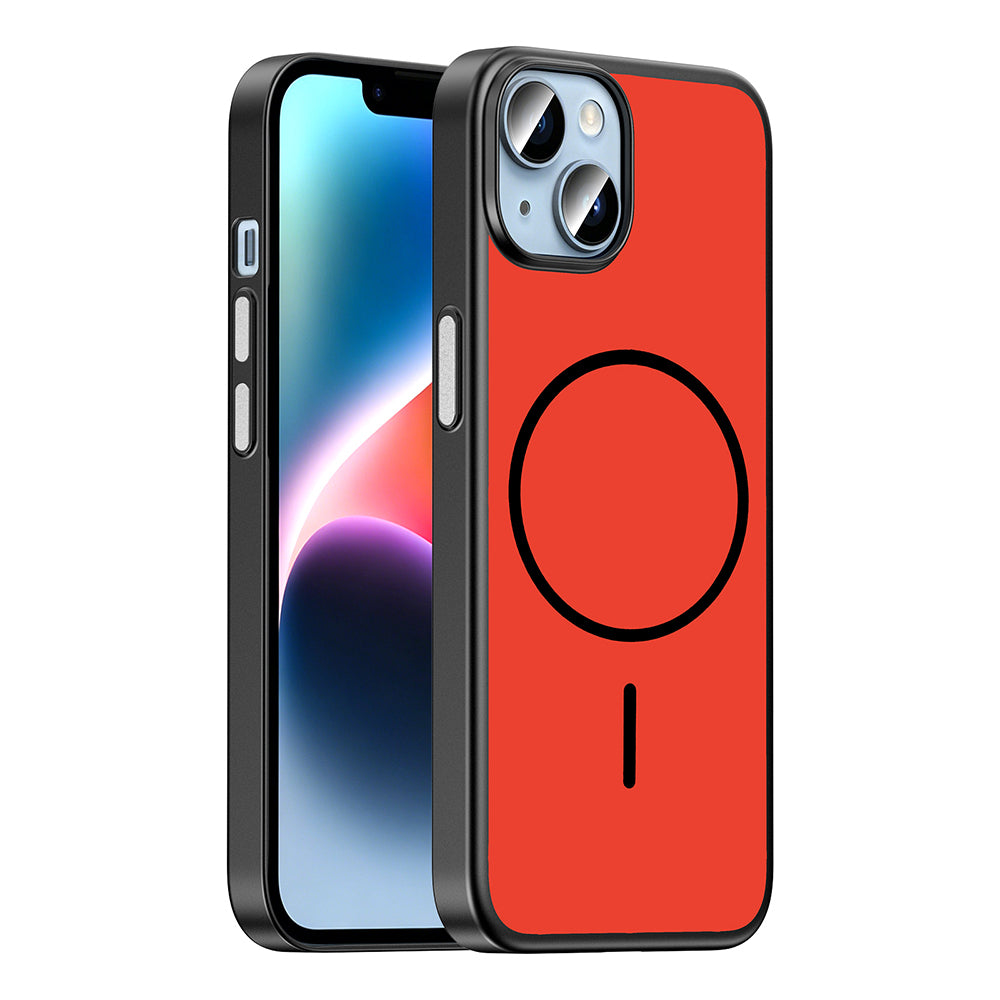 Apple iPhone 14 Kılıf M-Safe Şarj Özellikli Zore Lora PC Kapak