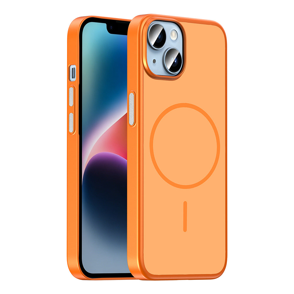 Apple iPhone 14 Kılıf M-Safe Şarj Özellikli Zore Lora PC Kapak