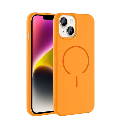 Apple iPhone 14 Kılıf M-safe Şarj Özellikli Zore Meta Kapak