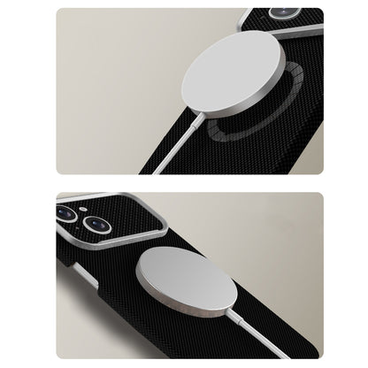Apple iPhone 14 Kılıf M-Safe Şarj Özellikli Zore Paris Zerre Sert PC Kapak